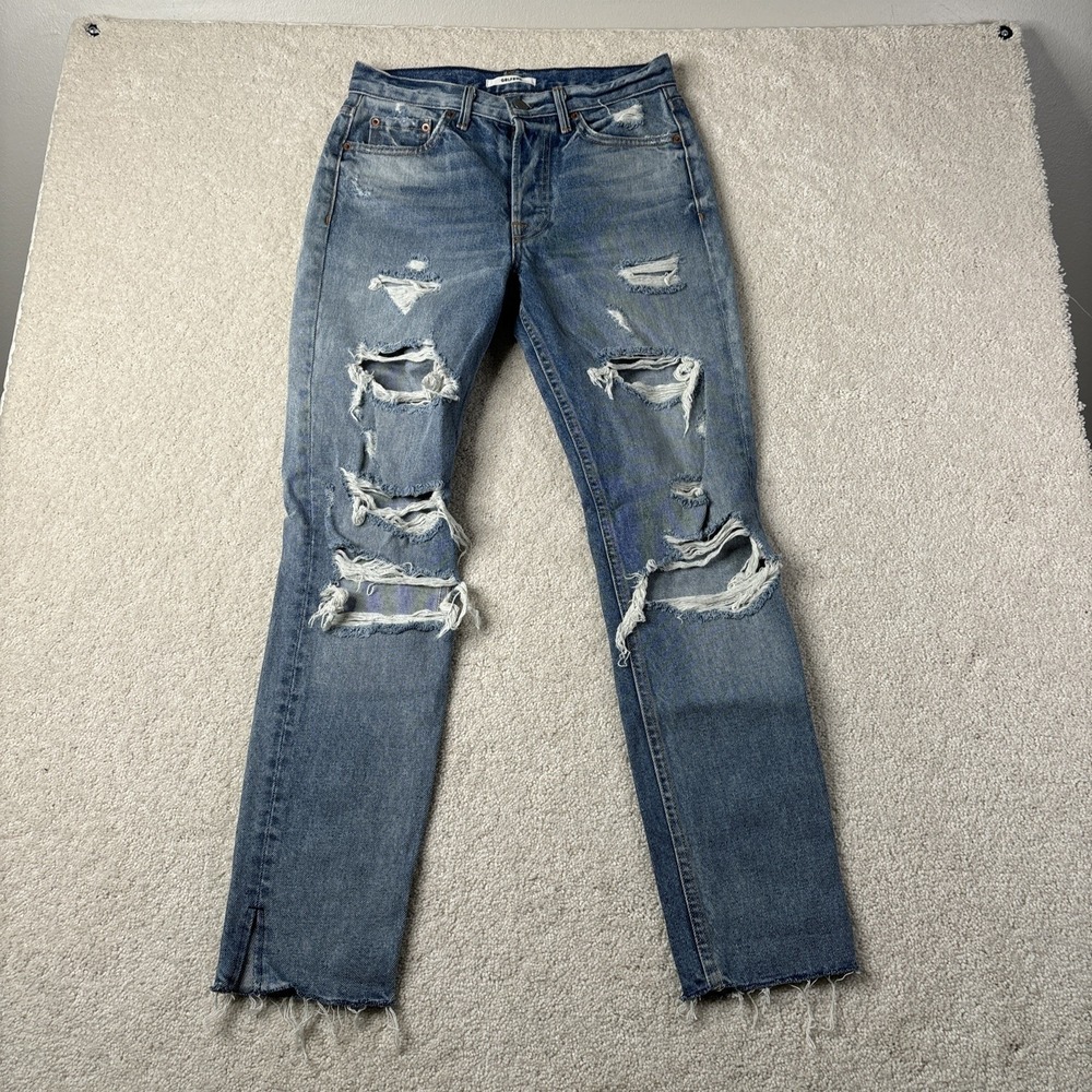 GRLFRND Karolina High Rise Skinny Jeans Women's Size 25 Rumi Distressed